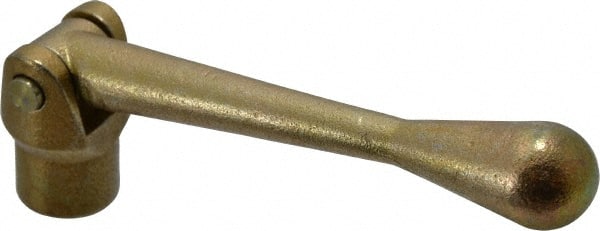 Kurt - 1 Piece Vise Handle - Cast Iron, 9/16" Hex, 6" Long - Exact Tooling