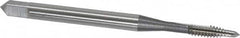 OSG - #4-40 UNC, 2 Flute, Bright Finish, High Speed Steel Spiral Point Tap - Plug Chamfer, Right Hand Thread, 1-7/8" OAL, 9/16" Thread Length, 0.141" Shank Diam, Series 105 - Exact Tooling
