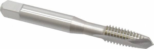 OSG - 5/16-18 UNC, 2 Flute, Bright Finish, High Speed Steel Spiral Point Tap - Plug Chamfer, Right Hand Thread, 2-23/32" OAL, 1-1/8" Thread Length, 0.318" Shank Diam, Series 105 - Exact Tooling