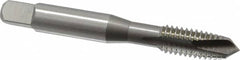 OSG - 3/8-16 UNC, 3 Flute, Bright Finish, High Speed Steel Spiral Point Tap - Plug Chamfer, Right Hand Thread, 2-15/16" OAL, 1-1/4" Thread Length, 0.381" Shank Diam, 3B Class of Fit, Series 105 - Exact Tooling
