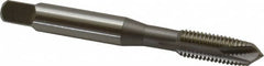 OSG - 5/16-24 UNF, 3 Flute, Bright Finish, High Speed Steel Spiral Point Tap - Plug Chamfer, Right Hand Thread, 2-23/32" OAL, 1-1/8" Thread Length, 0.318" Shank Diam, 2B Class of Fit, Series 105 - Exact Tooling