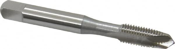 OSG - 5/16-24 UNF, 2 Flute, Bright Finish, High Speed Steel Spiral Point Tap - Plug Chamfer, Right Hand Thread, 2-23/32" OAL, 1-1/8" Thread Length, 0.318" Shank Diam, 2B Class of Fit, Series 105 - Exact Tooling