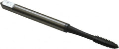 OSG - #4-40 UNC, 2 Flute, elektraLUBE Finish, High Speed Steel Spiral Point Tap - Plug Chamfer, Right Hand Thread, 1-7/8" OAL, 9/16" Thread Length, Series 105 - Exact Tooling