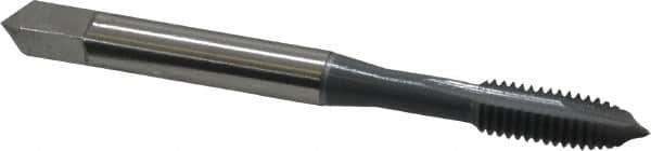OSG - #0-80 UNF, 2 Flute, elektraLUBE Finish, High Speed Steel Spiral Point Tap - Bottoming Chamfer, Right Hand Thread, 1-5/8" OAL, 5/16" Thread Length, 2B Class of Fit, Series 105B - Exact Tooling