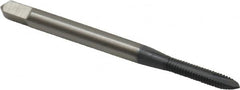 OSG - #3-48 UNC, 2 Flute, elektraLUBE Finish, High Speed Steel Spiral Point Tap - Plug Chamfer, Right Hand Thread, 1-13/16" OAL, 1/2" Thread Length, 2B Class of Fit, Series 105 - Exact Tooling