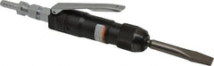 Nitto Kohki - 6,000 BPM, Pneumatic Chipping Hammer - 5.3 CFM Air Consumption, 3/8 NPT Inlet - Exact Tooling