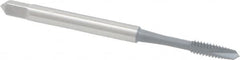 OSG - #4-40 UNC, 2 Flute, elektraLUBE Finish, High Speed Steel Spiral Point Tap - Plug Chamfer, Right Hand Thread, 1-7/8" OAL, 9/16" Thread Length, Series 105 - Exact Tooling