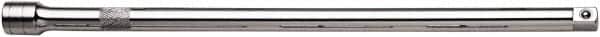 SK - 1/2" Drive Standard Socket Extension - 20" OAL, Chrome Finish - Exact Tooling