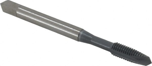 OSG - #10-32 UNF, 2 Flute, elektraLUBE Finish, High Speed Steel Spiral Point Tap - Bottoming Chamfer, Right Hand Thread, 2-3/8" OAL, 7/8" Thread Length, 2B Class of Fit, Series 105B - Exact Tooling