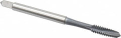 OSG - #6-32 UNC, 2 Flute, elektraLUBE Finish, High Speed Steel Spiral Point Tap - Plug Chamfer, Right Hand Thread, 2" OAL, 11/16" Thread Length, Series 105 - Exact Tooling