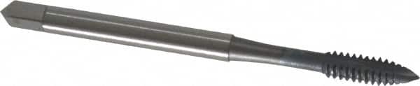 OSG - #6-32 UNC, 2 Flute, elektraLUBE Finish, High Speed Steel Spiral Point Tap - Plug Chamfer, Right Hand Thread, 2" OAL, 11/16" Thread Length, Series 105 - Exact Tooling