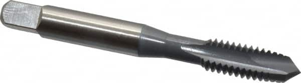 OSG - 5/16-18 UNC, 2 Flute, elektraLUBE Finish, High Speed Steel Spiral Point Tap - Plug Chamfer, Right Hand Thread, 2-23/32" OAL, 1-1/8" Thread Length, Series 105 - Exact Tooling