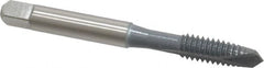 OSG - 1/4-20 UNC, 2 Flute, elektraLUBE Finish, High Speed Steel Spiral Point Tap - Plug Chamfer, Right Hand Thread, 2-1/2" OAL, 1" Thread Length, 3B Class of Fit, Series 105 - Exact Tooling
