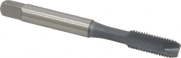 OSG - 1/4-28 UNF, 2 Flute, elektraLUBE Finish, High Speed Steel Spiral Point Tap - Bottoming Chamfer, Right Hand Thread, 2-1/2" OAL, 1" Thread Length, 3B Class of Fit, Series 105B - Exact Tooling