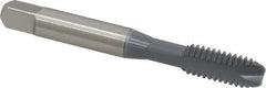 OSG - 5/16-18 UNC, 2 Flute, elektraLUBE Finish, High Speed Steel Spiral Point Tap - Bottoming Chamfer, Right Hand Thread, 2-23/32" OAL, 1-1/8" Thread Length, 3B Class of Fit, Series 105B - Exact Tooling