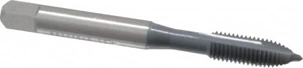OSG - 1/4-28 UNF, 2 Flute, elektraLUBE Finish, High Speed Steel Spiral Point Tap - Plug Chamfer, Right Hand Thread, 2-1/2" OAL, 1" Thread Length, 2B Class of Fit, Series 105 - Exact Tooling