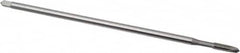 OSG - #10-32 UNF 2 Flute H3 Bright Finish High Speed Steel Spiral Point Extension Tap - Plug Chamfer, 6" OAL, 7/8" Thread Length, 2B/3B Class of Fit - Exact Tooling