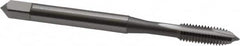 OSG - #10-32 UNF, 2 Flute, Bright Finish, High Speed Steel Spiral Point Tap - Plug Chamfer, Right Hand Thread, 2-3/8" OAL, 7/8" Thread Length, 0.194" Shank Diam - Exact Tooling