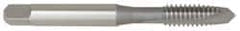 OSG - 1/4-20 UNC, 2 Flute, Bright Finish, High Speed Steel Spiral Point Tap - Plug Chamfer, Right Hand Thread, 2-1/2" OAL, 1" Thread Length, 0.255" Shank Diam - Exact Tooling
