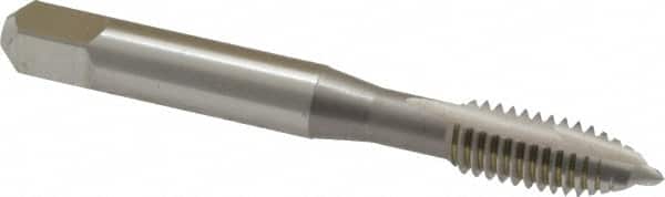 OSG - 5/16-18 UNC, 2 Flute, Bright Finish, High Speed Steel Spiral Point Tap - Plug Chamfer, Right Hand Thread, 2-23/32" OAL, 1-1/8" Thread Length, 0.318" Shank Diam - Exact Tooling