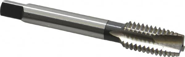 OSG - 1/2-13 UNC, 3 Flute, Bright Finish, High Speed Steel Spiral Point Tap - Plug Chamfer, Right Hand Thread, 3-3/8" OAL, 1-21/32" Thread Length, 0.367" Shank Diam - Exact Tooling
