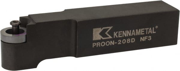 Kennametal - PROON, Neutral Cut, 1-1/4" Shank Height x 1-1/4" Shank Width, Neutral Rake Indexable Turning Toolholder - 6" OAL, RC..86 Insert Compatibility, Series Screw-On - Exact Tooling