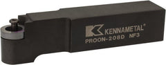 Kennametal - PROON, Neutral Cut, 1-1/4" Shank Height x 1-1/4" Shank Width, Neutral Rake Indexable Turning Toolholder - 6" OAL, RC..86 Insert Compatibility, Series Screw-On - Exact Tooling