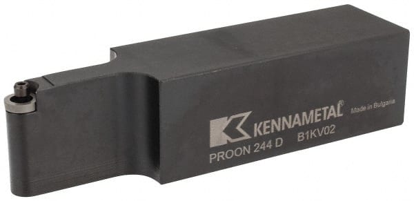 Kennametal - PROON, Neutral Cut, 1-1/2" Shank Height x 1-1/2" Shank Width, Neutral Rake Indexable Turning Toolholder - 6" OAL, RC..43 Insert Compatibility, Series Screw-On - Exact Tooling