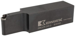 Kennametal - PROON, Neutral Cut, 1-1/2" Shank Height x 1-1/2" Shank Width, Neutral Rake Indexable Turning Toolholder - 6" OAL, RC..43 Insert Compatibility, Series Screw-On - Exact Tooling