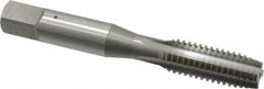 OSG - 3/8-16 UNC 4 Flute Bright Finish High Speed Steel Straight Flute Standard Hand Tap - Plug, Right Hand Thread, 2-15/16" OAL, 1-1/4" Thread Length, H11 Limit, 0.005" Oversize - Exact Tooling