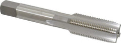 OSG - 5/8-18 UNF 4 Flute Bright Finish High Speed Steel Straight Flute Standard Hand Tap - Plug, Right Hand Thread, 3-13/16" OAL, 1-13/16" Thread Length, H11 Limit, 0.005" Oversize - Exact Tooling