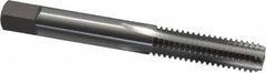 OSG - 5/16-18 UNC 4 Flute Bright Finish High Speed Steel Straight Flute Standard Hand Tap - Bottoming, Right Hand Thread, 2-23/32" OAL, 1-1/8" Thread Length, H11 Limit, 0.005" Oversize - Exact Tooling