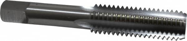 OSG - 5/8-11 UNC 4 Flute Bright Finish High Speed Steel Straight Flute Standard Hand Tap - Bottoming, Right Hand Thread, 3-13/16" OAL, 1-13/16" Thread Length, H11 Limit, 0.005" Oversize - Exact Tooling