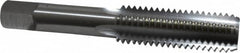 OSG - 5/8-11 UNC 4 Flute Bright Finish High Speed Steel Straight Flute Standard Hand Tap - Bottoming, Right Hand Thread, 3-13/16" OAL, 1-13/16" Thread Length, H11 Limit, 0.005" Oversize - Exact Tooling