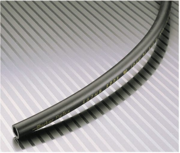Parker - 0.096" ID x 5/32" OD, 1/32" Wall Thickness, 500' Long, Polyethylene Tube - Black, 225 Max psi, -85 to 150°F - Exact Tooling