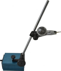 Fowler - 0.0005" Graduation, 0.03" Max Meas, 0-15-0 Dial Reading, Dial Indicator & Base Kit - 3-1/8" Base Length x 2-1/16" Base Width x 1" Base Height, 1" Dial Diam - Exact Tooling