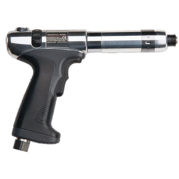 Ingersoll-Rand - 1/4" Bit Holder, 1,000 RPM, Pistol Grip Handle Air Screwdriver - 2.7 to 9.7 In/Lb Torque, 4 CFM - Exact Tooling