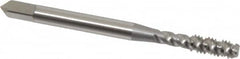 OSG - #8-32 UNC 3 Flute 3B Bottoming Spiral Flute Tap - High Speed Steel, Bright Finish, 2-1/8" OAL, Right Hand Flute, Right Hand Thread, H2, Series 106/107 - Exact Tooling