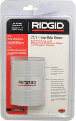 Ridgid - 1/2 to 2 Pipe Capacity, Inner Outer Reamer - Cuts Copper, Aluminium, and Thin Walled Stainless Steel Tubes - Exact Tooling