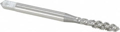 OSG - M4x0.70 Metric Coarse 3 Flute 6H Plug Spiral Flute Tap - High Speed Steel, Bright Finish, 2-1/8" OAL, Right Hand Flute, Right Hand Thread, D4, Series 142 - Exact Tooling
