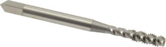 OSG - M4x0.70 Metric Coarse 3 Flute 6H Bottoming Spiral Flute Tap - High Speed Steel, Bright Finish, 2-1/8" OAL, Right Hand Flute, Right Hand Thread, D4, Series 142 - Exact Tooling