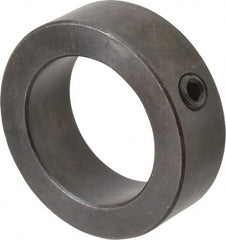 Climax Metal Products - 1-11/16" Bore, Steel, Set Screw Shaft Collar - 2-1/2" Outside Diam, 13/16" Wide - Exact Tooling