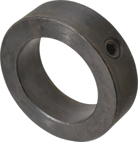 Climax Metal Products - 2-3/16" Bore, Steel, Set Screw Shaft Collar - 3-1/4" Outside Diam, 15/16" Wide - Exact Tooling