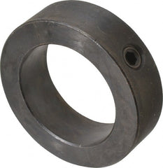 Climax Metal Products - 2-3/16" Bore, Steel, Set Screw Shaft Collar - 3-1/4" Outside Diam, 15/16" Wide - Exact Tooling