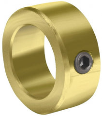 Climax Metal Products - 1-1/4" Bore, Stainless Steel, Set Screw Solid Set Screw Collars - 2" Outside Diam, 11/16" Wide - Exact Tooling