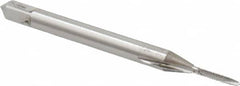 OSG - #00-90 UNS, 2 Flute, Bright Finish, High Speed Steel Spiral Point Tap - Plug Chamfer, Right Hand Thread, 1-9/16" OAL, 1/4" Thread Length, 0.141" Shank Diam, Series S110 - Exact Tooling