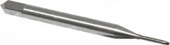 OSG - #00-90 UNS, 2 Flute, Bright Finish, High Speed Steel Spiral Point Tap - Plug Chamfer, Right Hand Thread, 1-9/16" OAL, 1/4" Thread Length, 0.141" Shank Diam, Series S110 - Exact Tooling