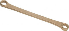 Ampco - 1" x 1-1/8" 12 Point Offset Box Wrench - Double End, 15-1/8" OAL, Aluminum Bronze - Exact Tooling