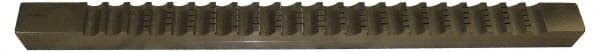Dumont Minute Man - 1-1/8" Keyway Width, Keyway Broach - High Speed Steel, Bright Finish, 1-1/8" Broach Body Width, 1" to 6" LOC, 20-1/4" OAL, 14,750 Lbs Pressure for Max LOC - Exact Tooling