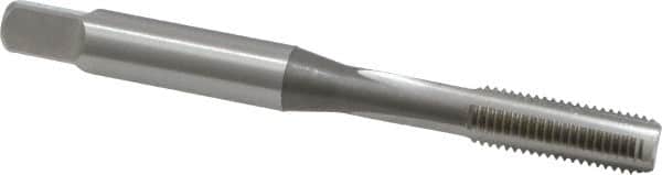 OSG - #10-32 UNF, H3, 3 Flute, Bottoming Chamfer, Bright Finish, High Speed Steel Hand STI Tap - 2-3/8" OAL, 7/8" Thread Length, 0.152" Square Size, Series 126 - Exact Tooling